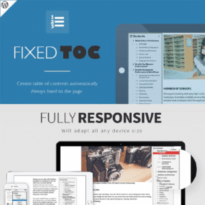 Fixed TOC(tocer) – table of contents for WordPress plugin 4.2.3
